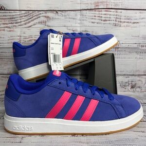 adidas Grand Court 00s K Unisex Kids Sneakers Blue Pink US 7 Low Top